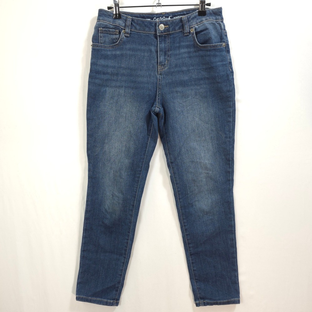 Cat & Jack Skinny Jeans Ultimate Stretch Adjustable Blue Girls 16 Casual Classic